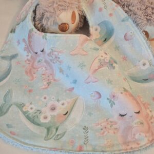 Bavoir rond "Océan"