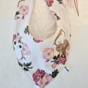 Bavoir bandana "Jolie chouette"
