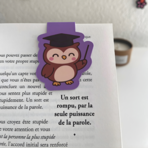 Marque-page magnétique Hibou