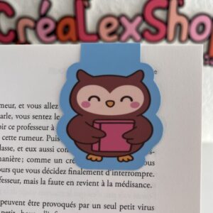 Marque-page magnétique Hibou