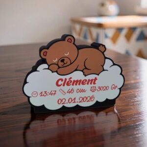 Veilleuse Naissance "Ourson"