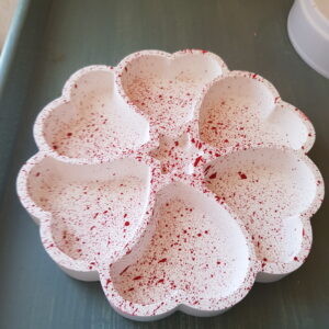 Plateau décoratif en plâtre