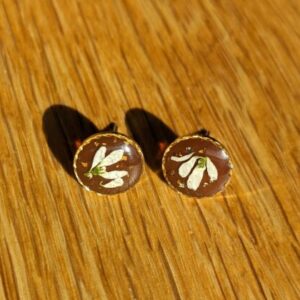 Puces d'oreilles floral minimaliste