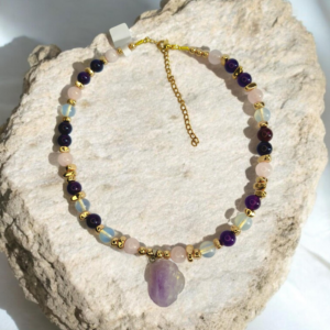 Collier pierres naturelles