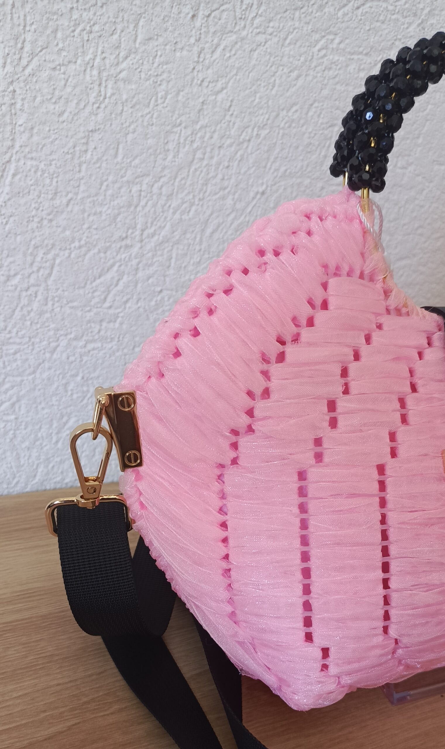 Sac fait main Rosélia - rose – Image 2