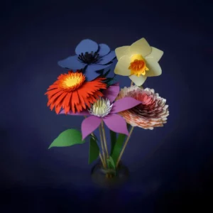Kit DIY Bouquet de Fleurs en Papier