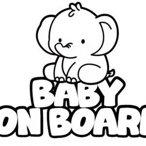 Baby on Board - Bébé Éléphant