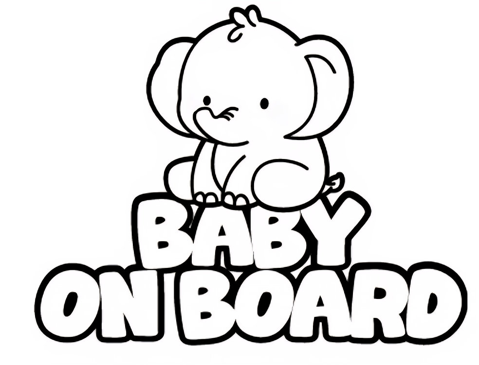 Baby on Board - Bébé Éléphant
