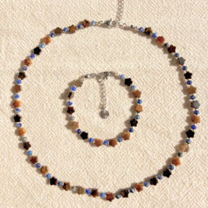 Parure ORION - Lapis-lazuli & Œil de tigre