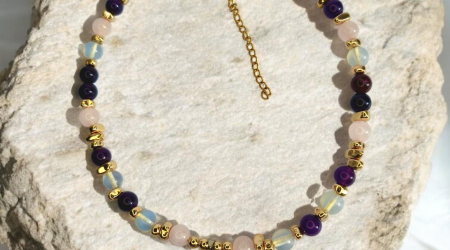 Collier pierres naturelles